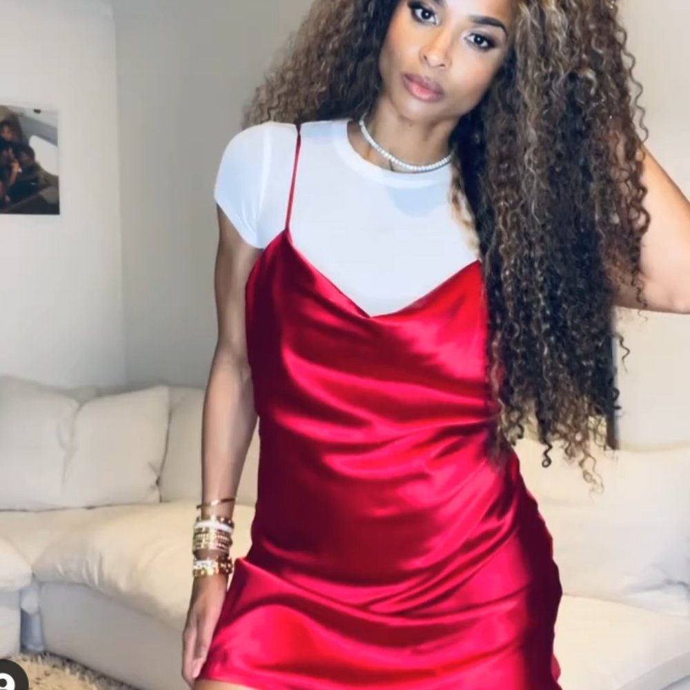 Burgundy Spaghetti Strap Dress